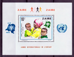 Zaire 1979, Year Of The Child, Block - Unused Stamps