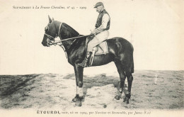 Hippisme * La France Chevaline N°43 1909 * Concours Centrale Hippique * Cheval ETOURDI Noir Jockey - Ippica
