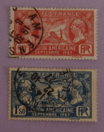 FRANCE YT 244/245 CACHETS RONDS "LEGION AMERICAINE" ANNÉE 1927 - Oblitérés