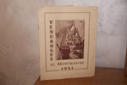 Les Vendanges De Montmartre 1951 - Programme