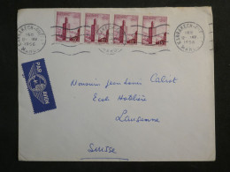 DL0  MAROC  BELLE LETTRE  1956  MARRAKESH A LAUSANNE SUISSE  + +AFF.  INTERESSANT+ + - Storia Postale