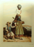 Costume Bretagne Douarnenez (29) Paysanne Bigoudène Signé F.H.Lalaisse XIXème - Célébrités