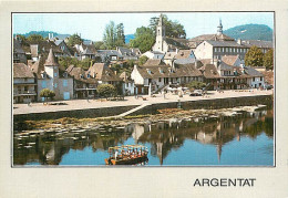 19 - Argentat - Ses Maisons Aux Toits De Lauzes Au Bord De La Dordogne - CPM - Voir Scans Recto-Verso - Argentat