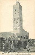 Tunisie - Kairouan - Mosquée Rue Du Général Saussier - Animée - CPA - Etat Carte Mal Découpée - Voir Scans Recto-Verso - Tunisie