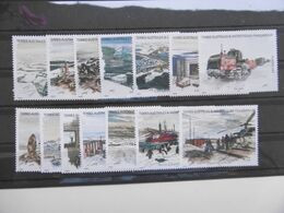 T A A F  2001   C308    NO YT 308/321 * *   SERIE ISSUE DU CARNET VOYAGE TERRE ADELIE - Unused Stamps