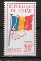 SERVICE - 1966 - N° 10 **MNH - Drapeau - Tchad (1960-...)