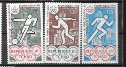 PA - 1975 - N° 159 à 161 **MNH - Jeux Olympiques Montréal - Ciad (1960-...)