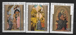 PA - 1970 - N° 75 à 77 **MNH - Noël, Tableaux - Ciad (1960-...)