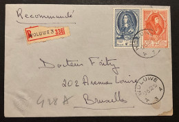 Lettre Recommandé Affr. OBP 881+885 "UPU" - WOLUWE - Storia Postale