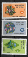 1975 - N° 299 à 301**MNH - Fleurs - Ciad (1960-...)