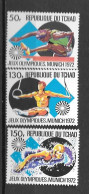 1972 - N° 255 à 257 **MNH - Jeux Olympiques De Munich - Tschad (1960-...)