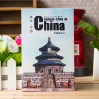 China Postcard Beautiful Chinese City Handdrawn Landscape Postcard，16 Pcs - Cina