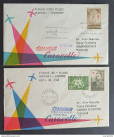 Finnland Flugpost Caravelle Helsinki Hamburg/Frankfurt 1960 - Cartas & Documentos