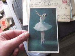 Ballet Anna Pawlowa Als Sterbender Scwan  E Oppler Old Postcards - Baile