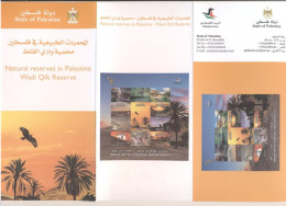 Palestine 2023- Wadi Qilt Reserve Flyer & Postcard (English And Arabic) - Palestina