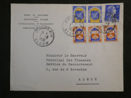 DL0  ALGERIE BELLE LETTRE  1935 PONT ET CHAUSSEES BOUFARIK  ALGER + +AFF.  INTERESSANT+ + - Covers & Documents