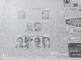 DOMENICA DEL CORRIERE 1947 BORGO ENZA SAMBIASE SAN BENEDETTO DI CASERTA - Autres & Non Classés