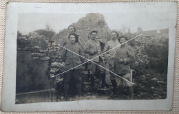 WW1 France Portrait De Camarades De Régiment Chasseurs Alpin CP Photo Datée 7-11-1916 - Guerra, Militari