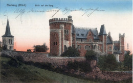 STOLBERG - RHLD. - BLICK AUF DIE BURG - CARTOLINA FP SPEDITA NEL 1913 - Stolberg