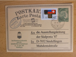 POSTKARTE 1987 - Stamped Stationery