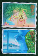 Natale Weihnachten Xmas Noel (Mi 1126-1127) 1987 Used Gebruikt Oblitere ENGLAND GRANDE-BRETAGNE GB GREAT BRITAIN - Usados