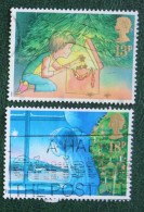 Natale Weihnachten Xmas Noel (Mi 1126-1127) 1987 Used Gebruikt Oblitere ENGLAND GRANDE-BRETAGNE GB GREAT BRITAIN - Used Stamps