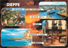 DIEPPE Le Chateau Le Port Et La Plage 9(scan Recto-verso) MD2515 - Dieppe