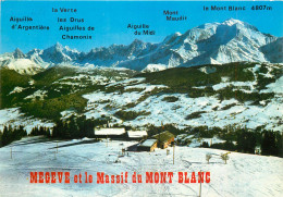 MEGEVE La Chaine Du Mont Blanc Vue Du Jaillet 4(scan Recto-verso) MD2560 - Megève