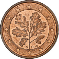 République Fédérale Allemande, 2 Euro Cent, 2010, Munich, TTB, Cuivre Plaqué - Deutschland