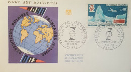 EPF 20 Anniversaire, FDC Obli 19 10 1968 Paris - Lettres & Documents