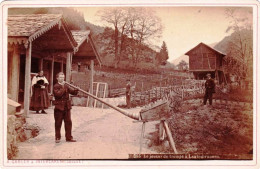 Suisse - PHOTO - FOTO ALBUMINE Le Joueur De Trompe A LAUTERBRUNNEN - Photographe A.Gabler A Interlaken - Antiche (ante 1900)
