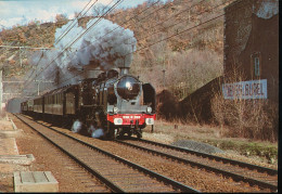 TRAINS ---  La 230  G 353 En Tete D'un Des " Trains Navettes " A L'occasion Du 150eme Anniversaire Des Chemins De Fer - Trains