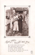 FANTAISIE - Couple - Gij Heel Dicht Bij Mij - Campagne - Jardin - Musique - Carte Postale Ancienne - Autres & Non Classés