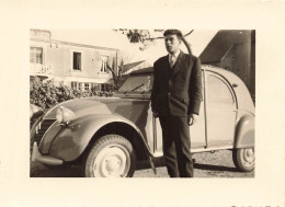 Automobile Ancienne De Marque Citroën 2cv CITROEN Modèle Type ? * Automobiles Voiture * Photo Ancienne 10.5x7.8cm - Passenger Cars