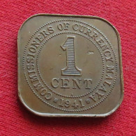 Malaya 1 Cent 1941 W ºº - Malasia