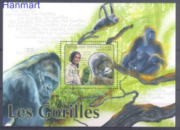 Central African Republic 2011 Mi Block 726 MNH  (ZS5 CARbl726) - Singes