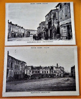 MILITARIA  -  SAINT-MIHIEL  - 3 CARTES : Guerre 1914-18 : Rue Du Commerce, Vue Sur La Meuse, Saint-Mihiel En 1919 - Guerre 1914-18