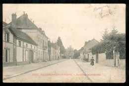 VILLENEUVE SUR YONNE  Faubourg Saint NICOLAS Postée En Janvier 1918 Carte Trés Rare PFRCR00006 P - Villeneuve-sur-Yonne