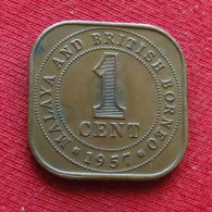 Malaya And British Borneo 1 Cent 1957 W ºº - Maleisië