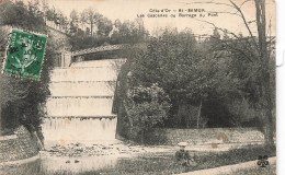 FRANCE - Côte D'Or - Semur - Vue D'ensemble - Les Cascades Du Barrage Du Pont - Femme - Carte Postale Ancienne - Semur