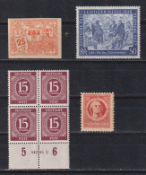 Alliierte Besetzung Partie Mit Lokalausgabe Cottbus 32 PF I **,921 UR-4er-Bl. HAN **,967 PF II **, SBZ 97 PF II ** - Mint