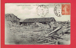 CREPY EN VALOIS LES DOCKS DU BATIMENT RUINES GUERRE 19141918 CARTE EN BON ETAT - Crepy En Valois