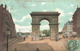 FRANCE - Dijon -Porte Guillaume - L V Edit - Vue D'ensemble - Animé - Voitures - Carte Postale Ancienne - Dijon