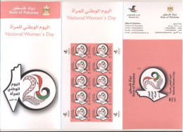 Palestine 2023- National Womens's Day Flyer & Postcard (English And Arabic) - Palestine