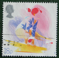 18P SPORT Ski Tennis Football Soccer (Mi 1143) 1988 Used Gebruikt Oblitere ENGLAND GRANDE-BRETAGNE GB GREAT BRITAIN - Used Stamps