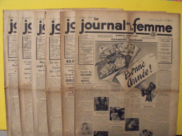 6 N° De Le Journal De La Femme De 1937. Revue Féminine Raymonde Machard Van Der Meersch Vote Des Femmes - 1900 - 1949