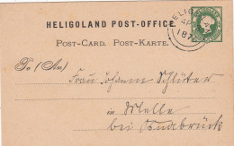 AD Heligoland Postkarte 1876 - Heligoland