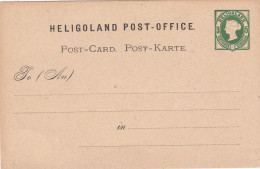 AD Heligoland Postkarte P1 1876 - Heligoland