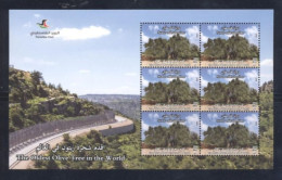 Palestine 2023- The Oldest Olive Tree S/S Block Of 6 Stamps - Palästina