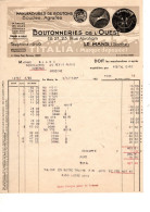 SARTHE LE MANS  BOUTONNERIES DE L'OUEST  ANNEE 1938 FORMAT A4 - Textilos & Vestidos